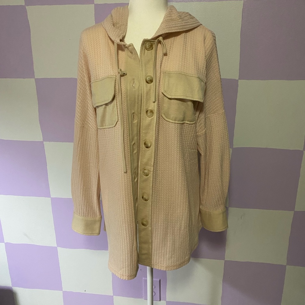 *3 for $12* NWOT Oversize Waffle Knit Shacket